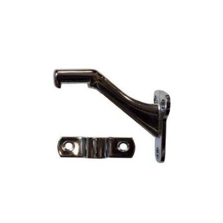 Orca Hardware Standard Handrail Bracket, Zinc Alloy, US26 Polished Chrome Finish TH-10ST-26